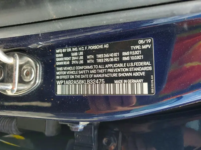 2019 PORSCHE MACAN S  