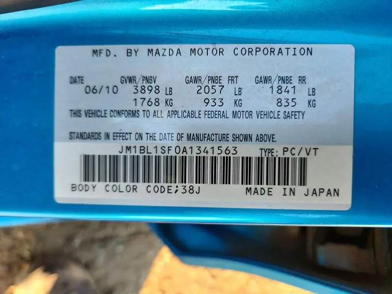 2010 MAZDA 3 I  