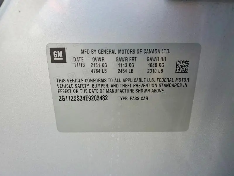 2014 CHEVROLET IMPALA LT  