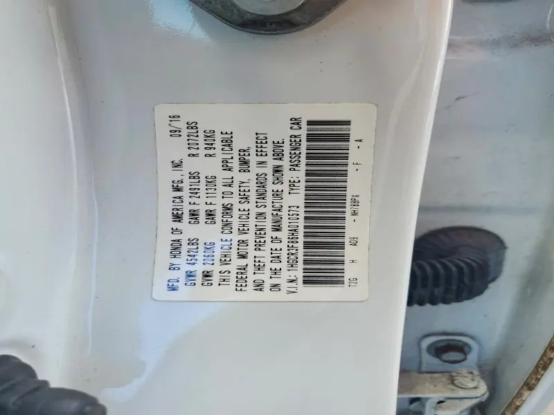 2017 HONDA ACCORD EXL  