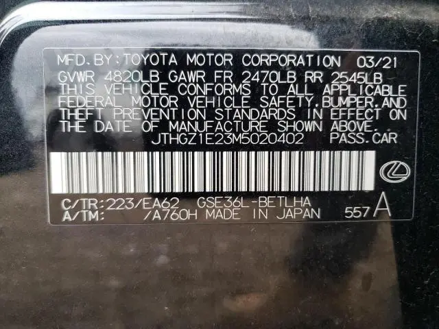 2021 LEXUS IS 350 F SPORT  