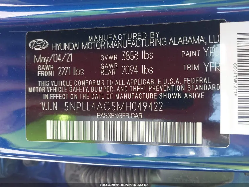 2021 HYUNDAI ELANTRA SE