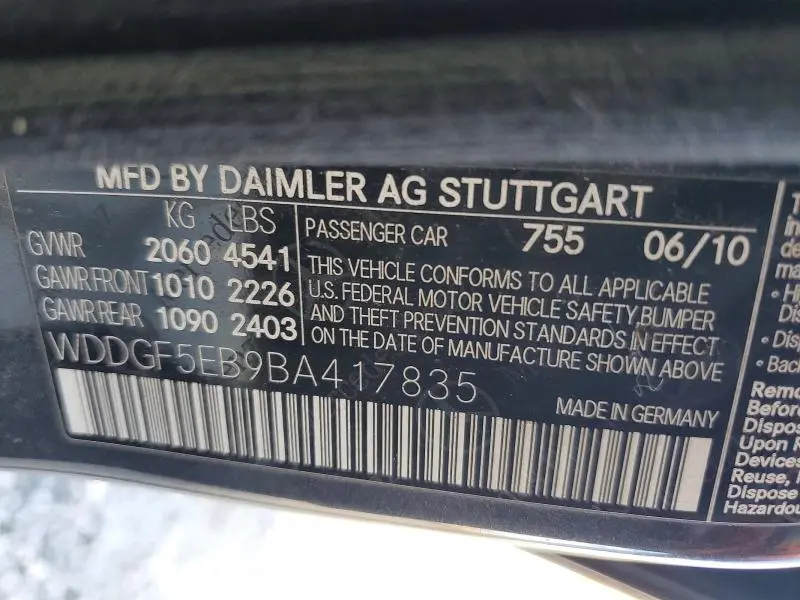 2011 MERCEDES-BENZ C 300  