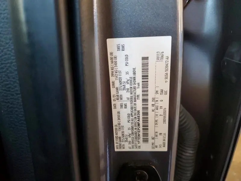 2021 FORD F150 SUPERCREW  