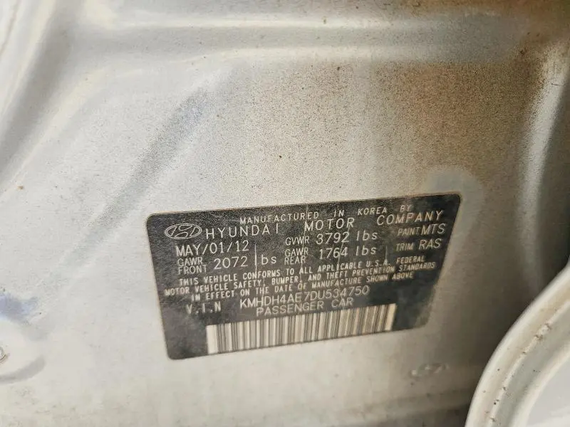 2013 HYUNDAI ELANTRA GLS  