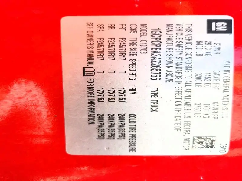 2010 CHEVROLET SILVERADO C1500  