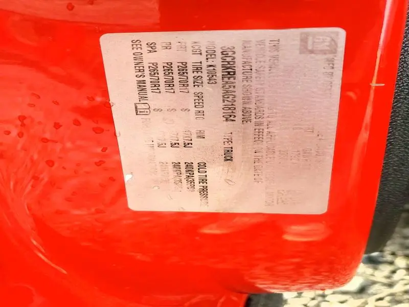 2010 CHEVROLET SILVERADO K1500 LS  