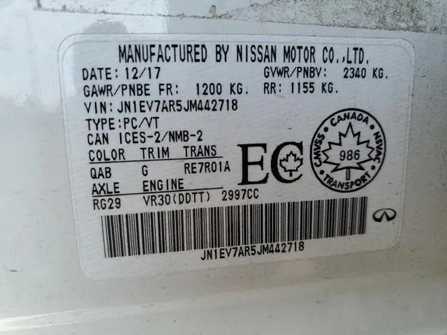 2018 INFINITI Q50 LUXE  