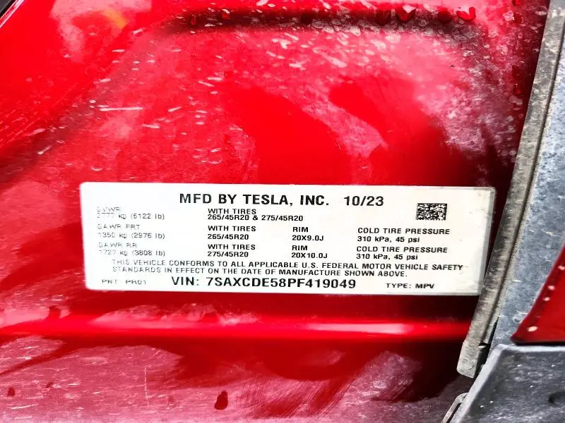 2023 TESLA MODEL X   