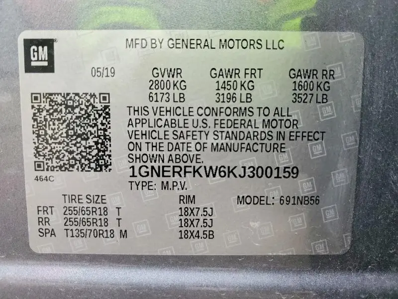 2019 CHEVROLET TRAVERSE LS  