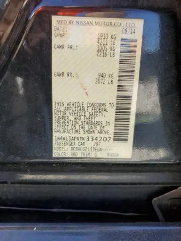 2015 NISSAN ALTIMA 2.5  