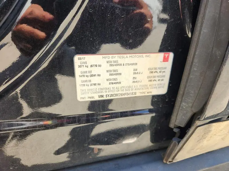 2017 TESLA MODEL X   