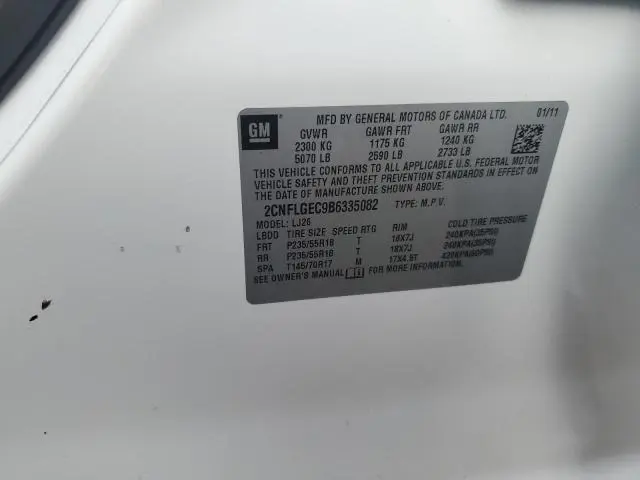 2011 CHEVROLET EQUINOX LTZ  