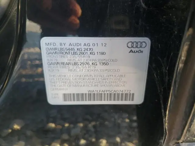 2012 AUDI Q5 PREMIUM PLUS  
