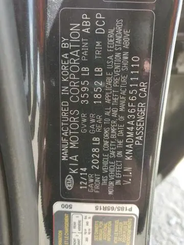 2015 KIA RIO LX  