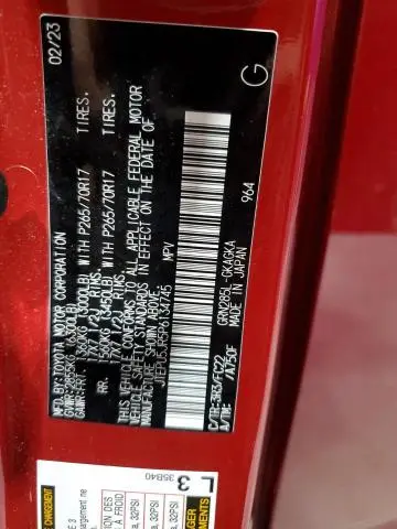 2023 TOYOTA 4RUNNER SE  