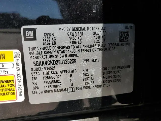 2014 BUICK ENCLAVE   