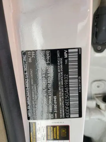 2016 MERCEDES-BENZ GL 450 4MATIC  