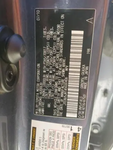 2010 TOYOTA 4RUNNER SR5  