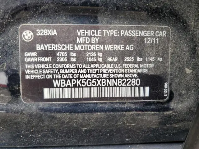 2011 BMW 328 XI SULEV
