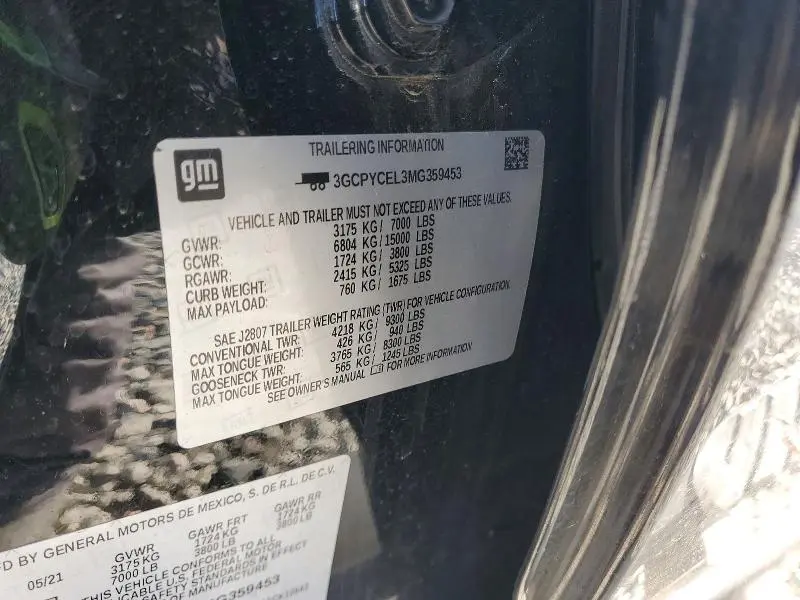 2021 CHEVROLET SILVERADO K1500 TRAIL BOSS CUSTOM  