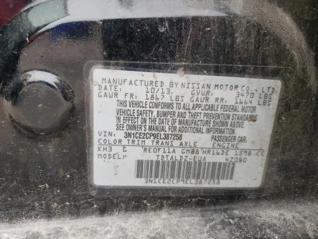 2014 NISSAN VERSA NOTE S  