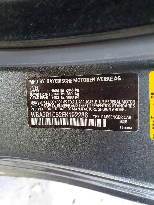 2014 BMW 435 I  