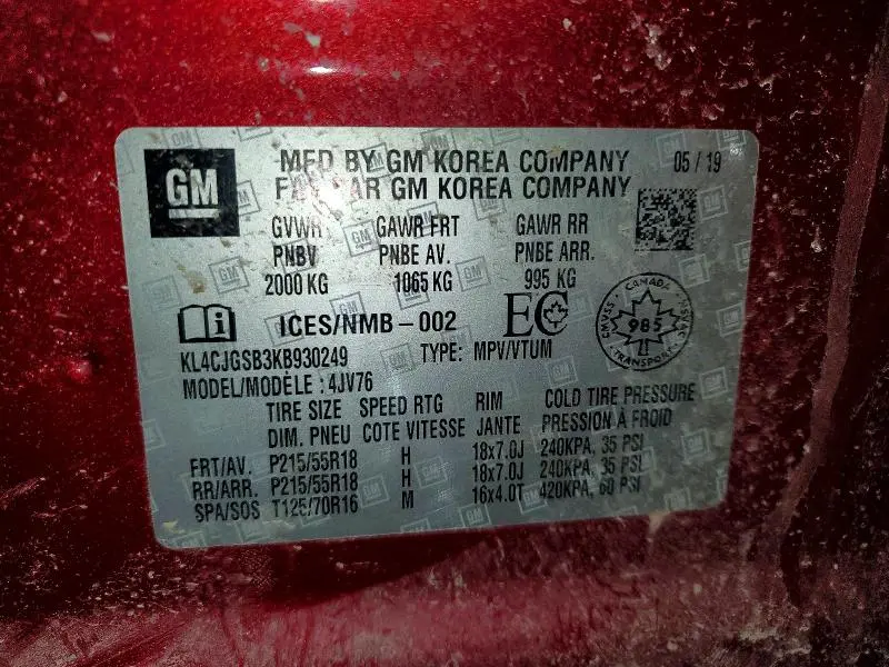 2019 BUICK ENCORE ESSENCE  