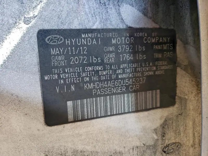 2013 HYUNDAI ELANTRA GLS  