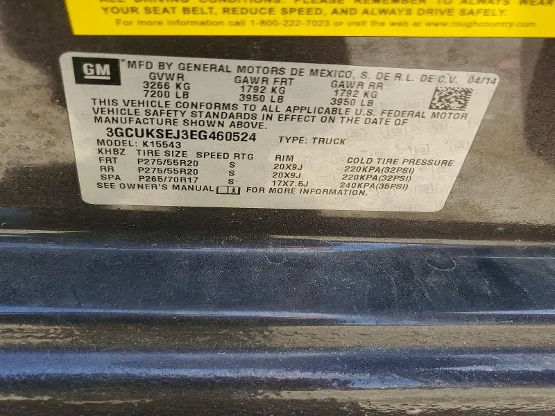 2014 CHEVROLET SILVERADO K1500 LTZ  
