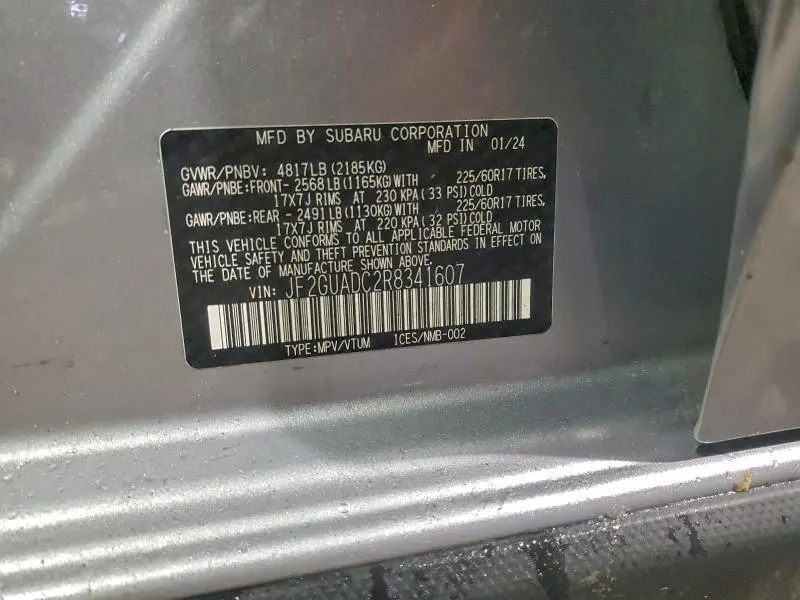 2024 SUBARU CROSSTREK PREMIUM  