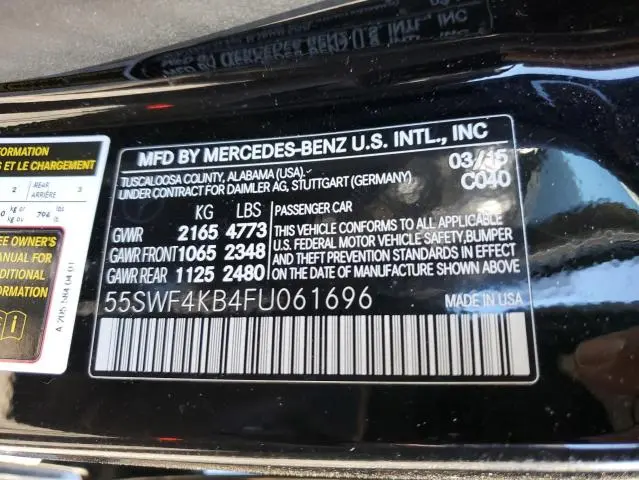 2015 MERCEDES-BENZ C 300 4MATIC  