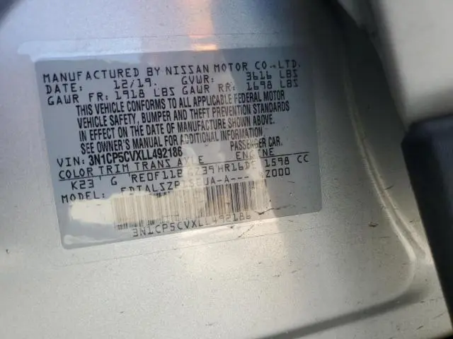 2020 NISSAN KICKS SV