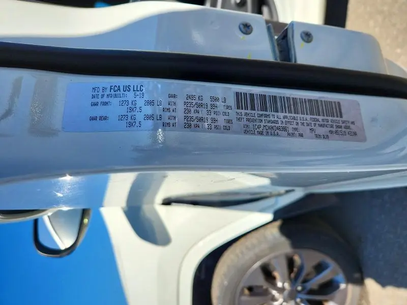 2019 JEEP CHEROKEE LIMITED  