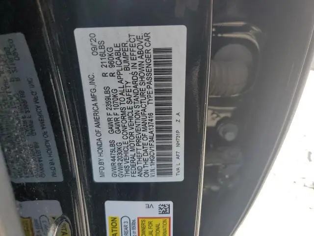 2020 HONDA ACCORD SPORT  