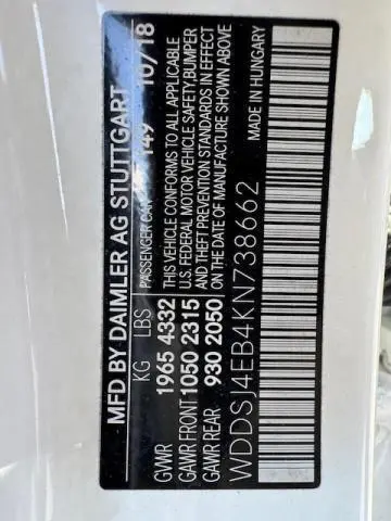 2019 MERCEDES-BENZ CLA 250  