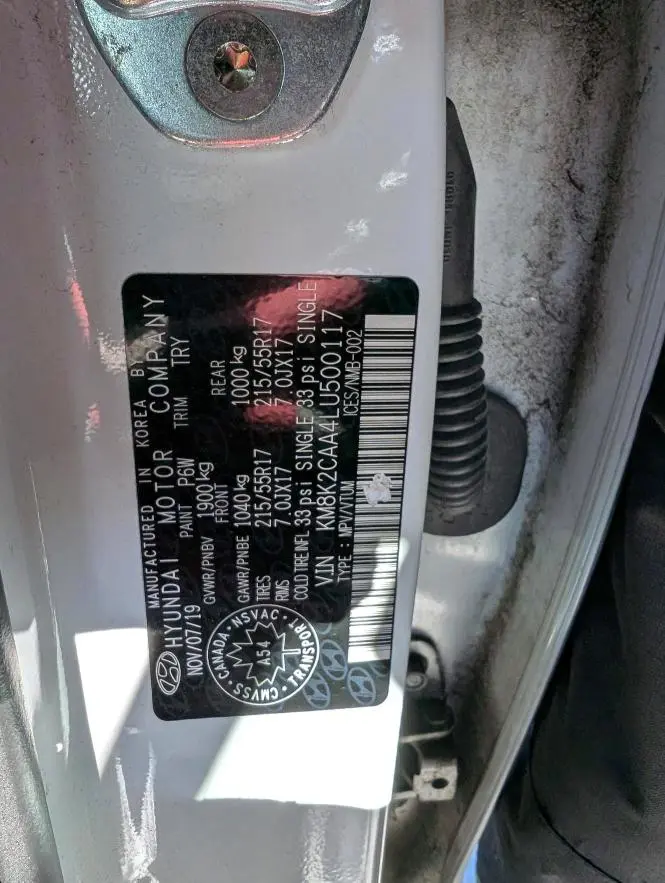 2020 HYUNDAI KONA SEL  
