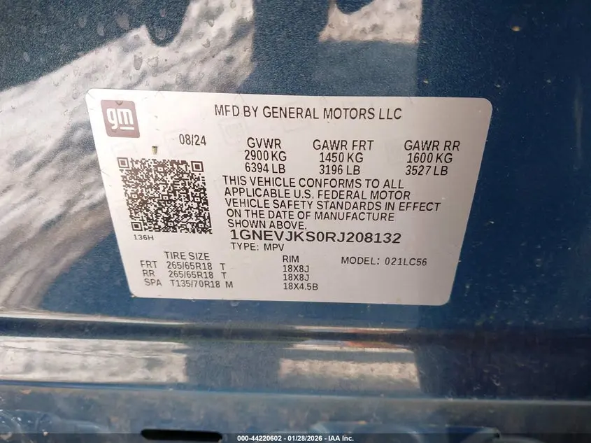 2024 CHEVROLET TRAVERSE AWD Z71