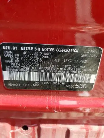 2020 MITSUBISHI ECLIPSE CROSS LE