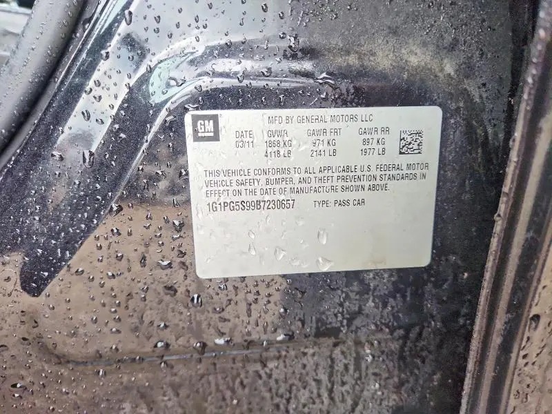 2011 CHEVROLET CRUZE LT  