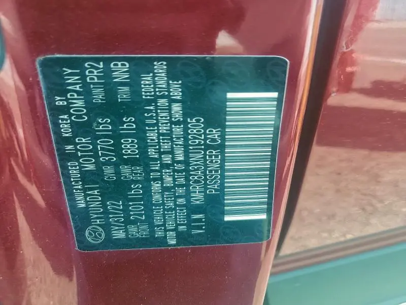 2022 HYUNDAI VENUE SEL  