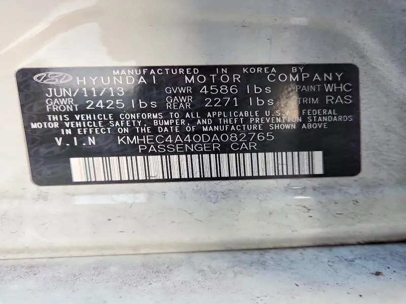2013 HYUNDAI SONATA HYBRID  