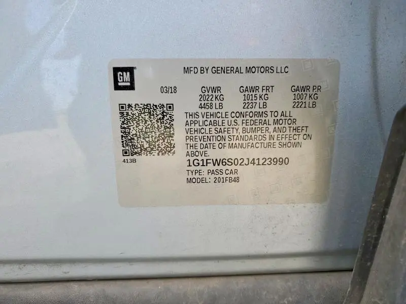 2018 CHEVROLET BOLT EV LT  