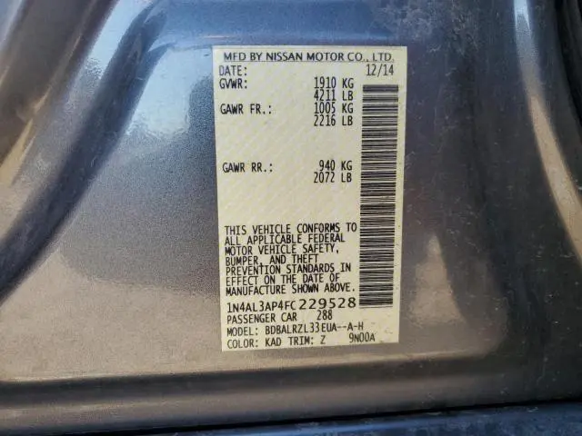 2015 NISSAN ALTIMA 2.5  