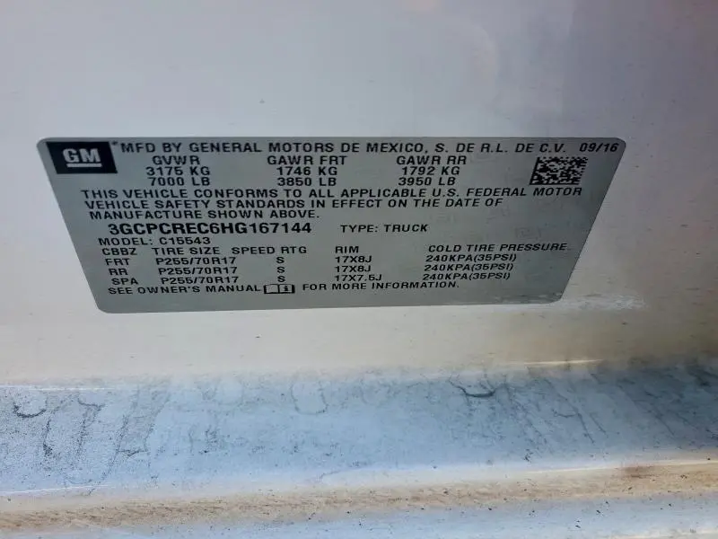 2017 CHEVROLET SILVERADO C1500 LT  