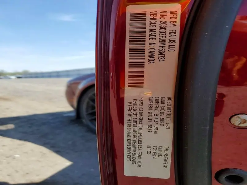 2021 DODGE CHALLENGER R  