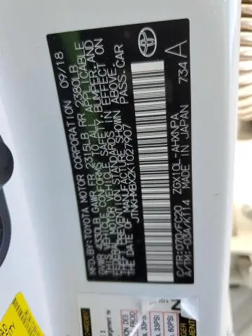 2019 TOYOTA C-HR XLE  