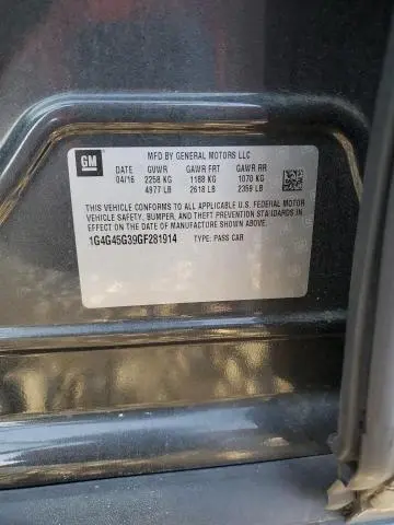 2016 BUICK LACROSSE SPORT TOURING