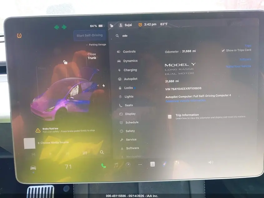2024 TESLA MODEL Y LONG RANGE DUAL MOTOR ALL-WHEEL DRIVE