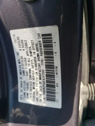 2015 HONDA ACCORD EXL  